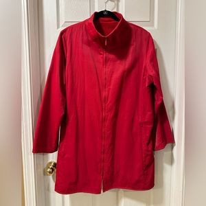 🌿Red Spring Stadium Jacket / Car Coat Length